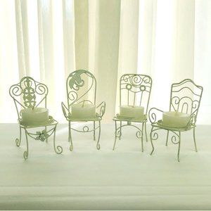 (4) Kate Aspen Novelty Chair Tealight Candles NIB